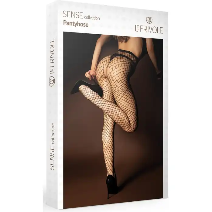 Колготки в сеточку с интимным доступом - Sense. Фотография 2.