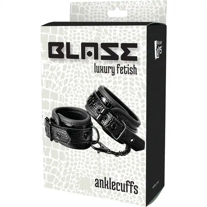 Черные оковы на щиколотки ANKLE CUFF CROCO - Blaze. Фотография 2.