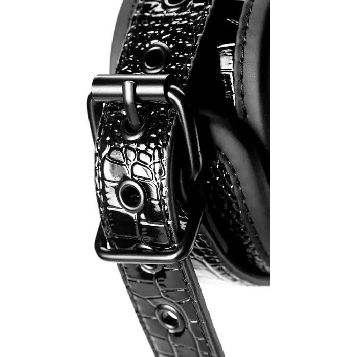 Черные оковы на щиколотки ANKLE CUFF CROCO - Blaze. Фотография 6.