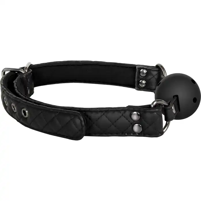 Черный кляп-шарик BALL GAG DIAMOND - Blaze. Фотография 4.