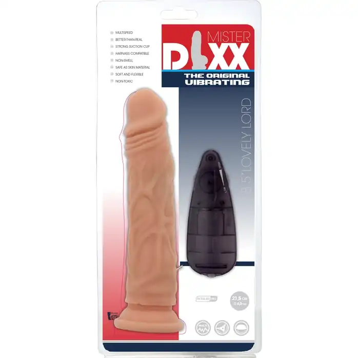 Телесный вибромассажер Lovely Lord - 21,5 см - Mr Dixx. Фотография 9.