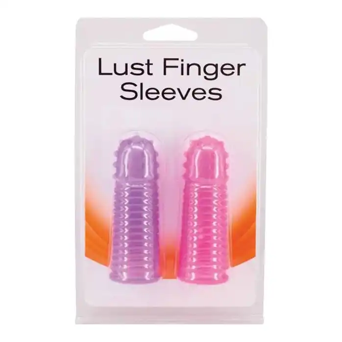 Набор из 2 насадок на пальцы Lust Finger Sleeves. Фотография 2.