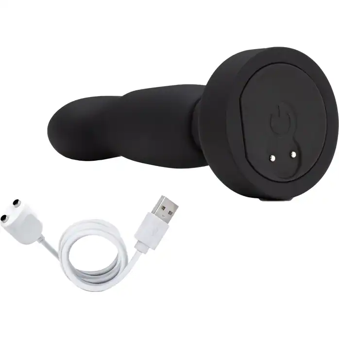 Черный анальный вибратор Circuit Plug - 14,6 см - Anal Adventures Platinum. Фотография 4.