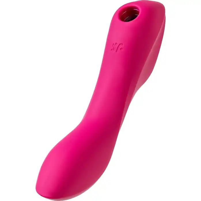 Малиновый вакуум-волновой вибростимулятор Satisfyer Curvy Trinity 3. Фотография 8.