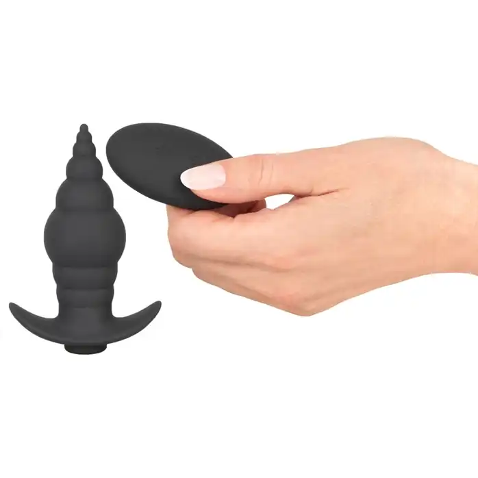 Черная анальная вибропробка RC Butt Plug - 9,6 см - You2Toys. Фотография 3.