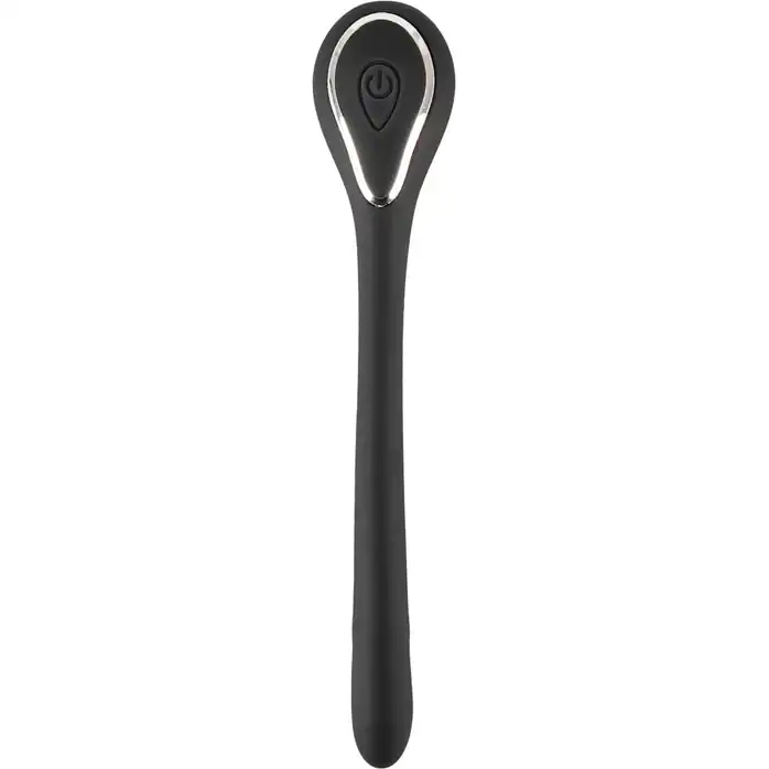 Черный гибкий уретральный стимулятор с вибрацией Vibrating Bendable Dilator - 13,5 см - You2Toys