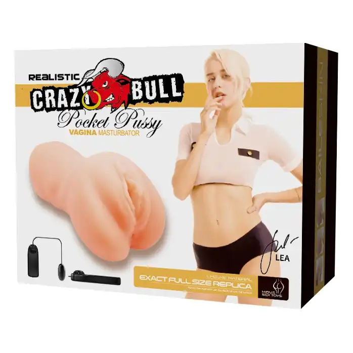 Телесный мастурбатор-вагина Rocket Pussy Lea с вибрацией - Crazy Bull. Фотография 2.