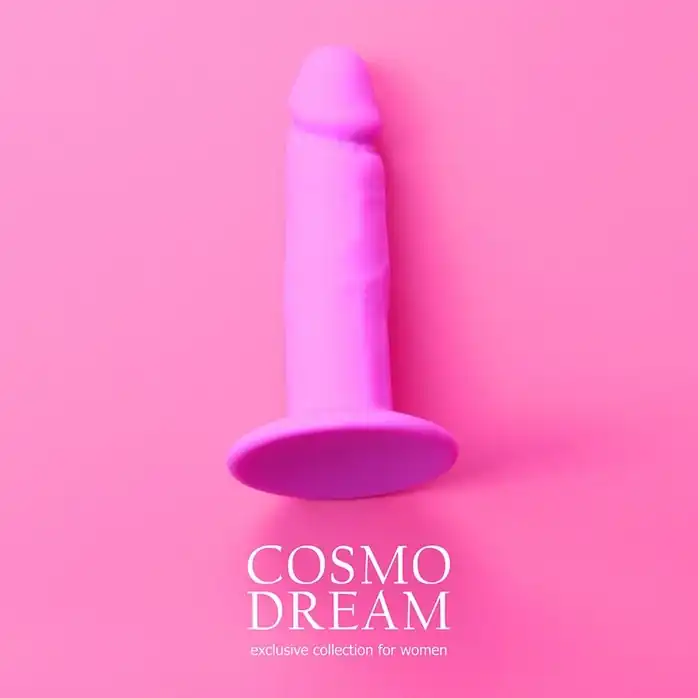 Розовый анальный фаллоимитатор - 10 см - COSMO DREAM. Фотография 4.