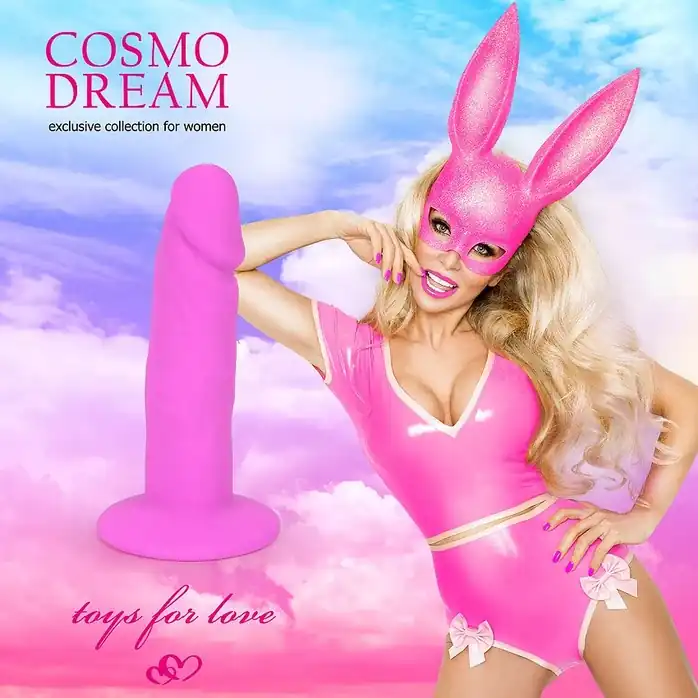 Розовый анальный фаллоимитатор - 10 см - COSMO DREAM. Фотография 7.