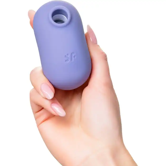 Сиреневый вакуумный вибростимулятор клитора Satisfyer Pro To Go 2. Фотография 4.