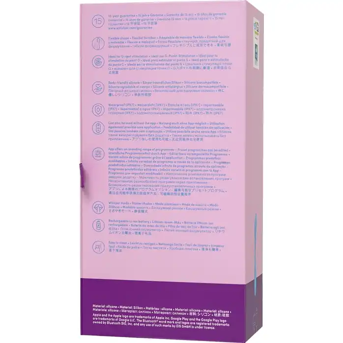 Голубой гибкий вибромассажер Satisfyer G-Spot Flex 4 - 19 см. Фотография 11.