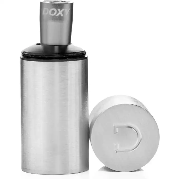 Серебристая металлическая вибропуля Doxy - 12 см. Фотография 6.