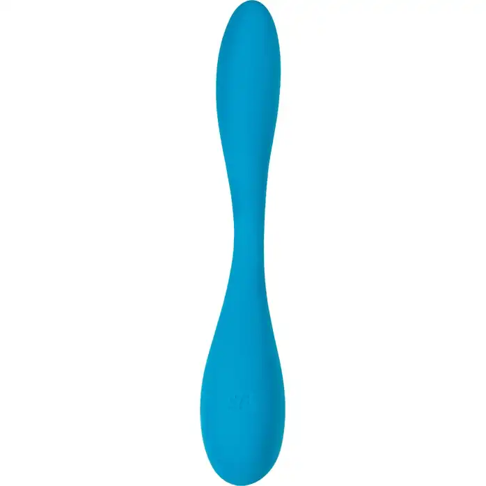 Синий гибкий вибратор Satisfyer G-Spot Flex 5 - 19,6 см. Фотография 7.