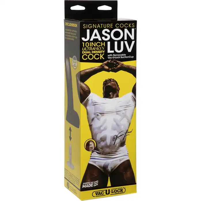 Коричневый фаллоимитатор-реалистик Signature Cocks Jason Luv со съемной присоской - 25,4 см - Signature Cocks. Фотография 2.