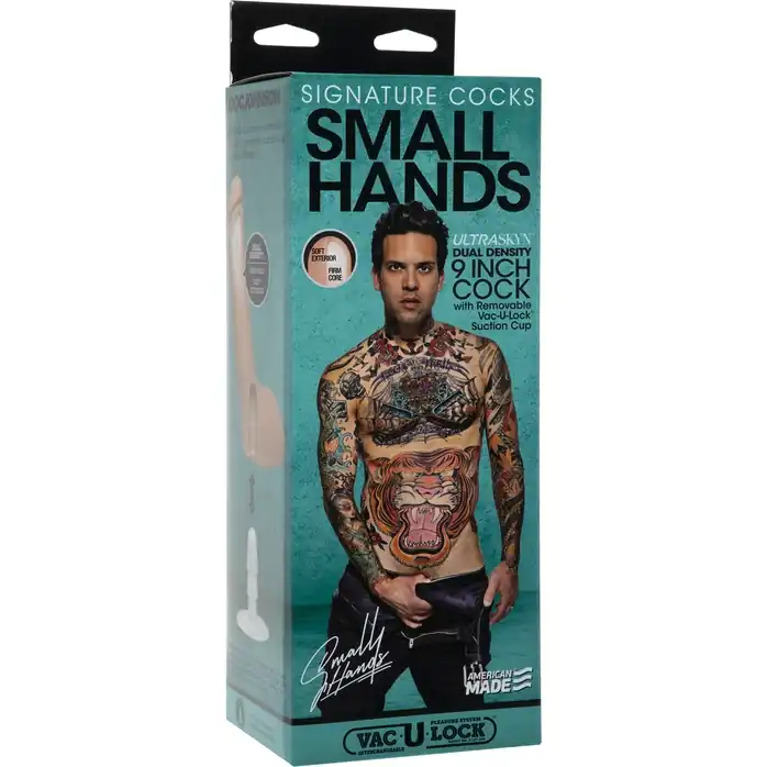 Телесный фаллоимитатор-реалистик Signature Cocks Small Hands со съемной присоской - 23,5 см - Signature Cocks. Фотография 3.