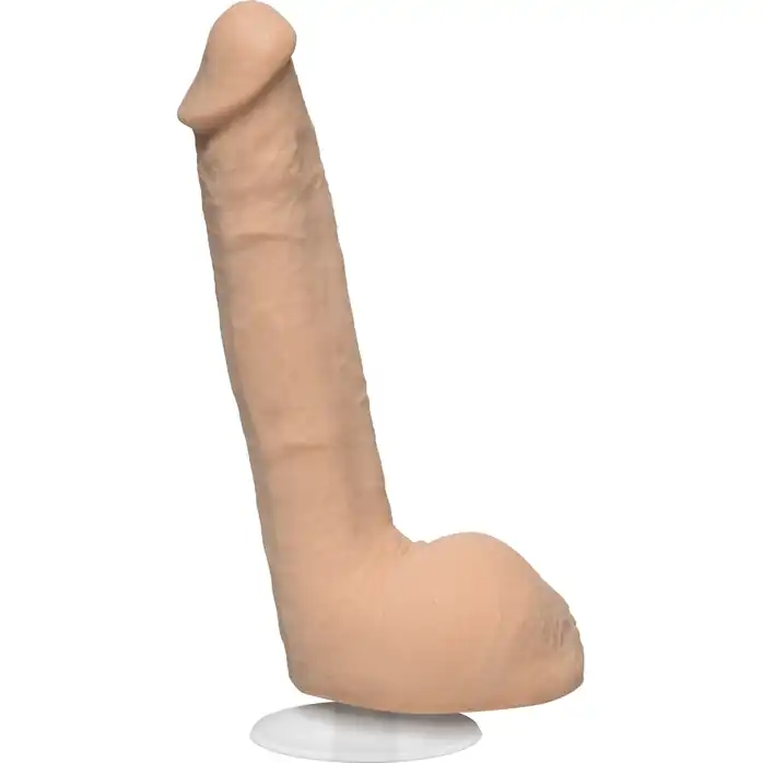 Телесный фаллоимитатор-реалистик Signature Cocks Small Hands со съемной присоской - 23,5 см - Signature Cocks