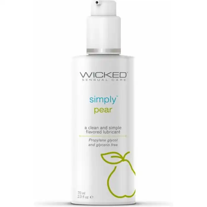 Гель-лубрикант на водной основе с ароматом груши Wicked Simply Pear - 70 мл - Simply