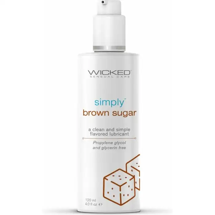 Гель-лубрикант на водной основе с ароматом коричневого сахара Wicked Simply Brown Sugar - 120 мл - Simply