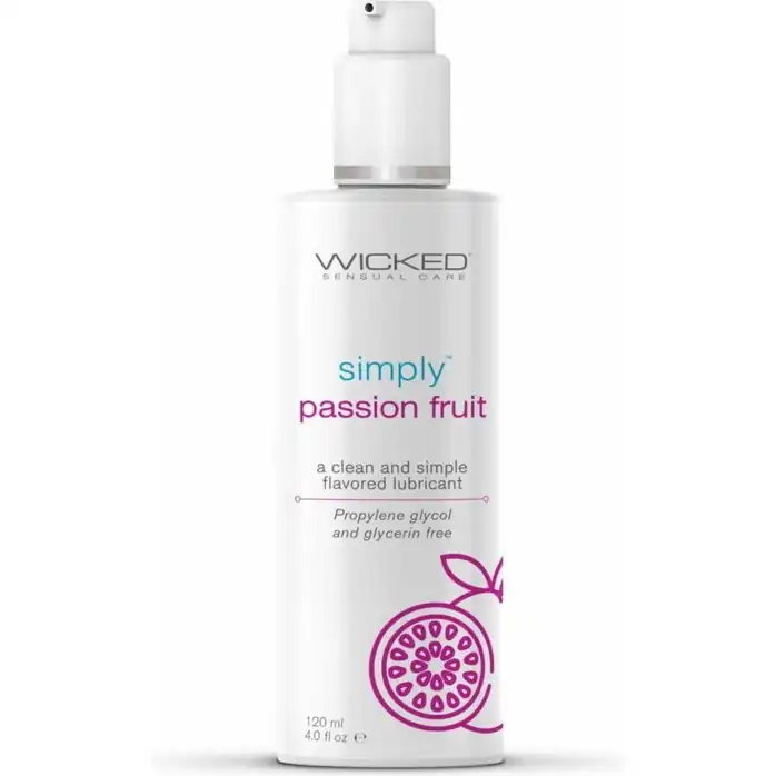 Гель-лубрикант на водной основе с ароматом маракуйи Wicked Simply Passion Fruit - 120 мл - Simply