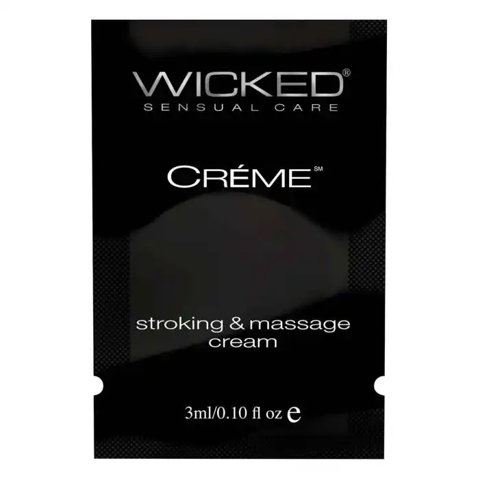 Крем для массажа и мастурбации Wicked Stroking and Massage Creme - 3 мл