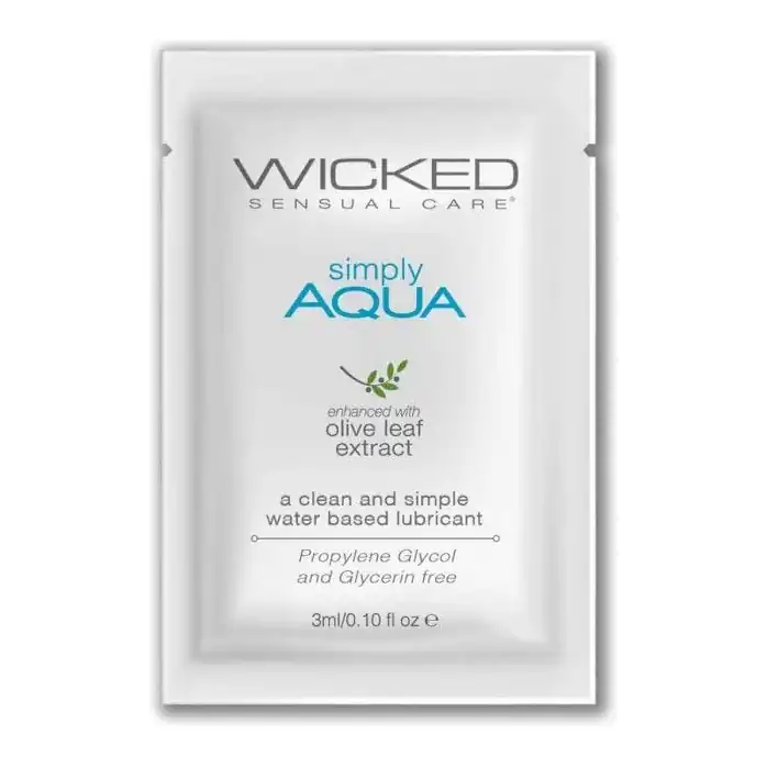 Легкий лубрикант на водной основе Wicked Simply AQUA - 3 мл - Simply