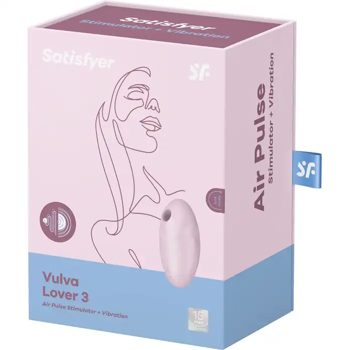 Розовый вакуум-волновой стимулятор с вибрацией Vulva Lover 3. Фотография 2.