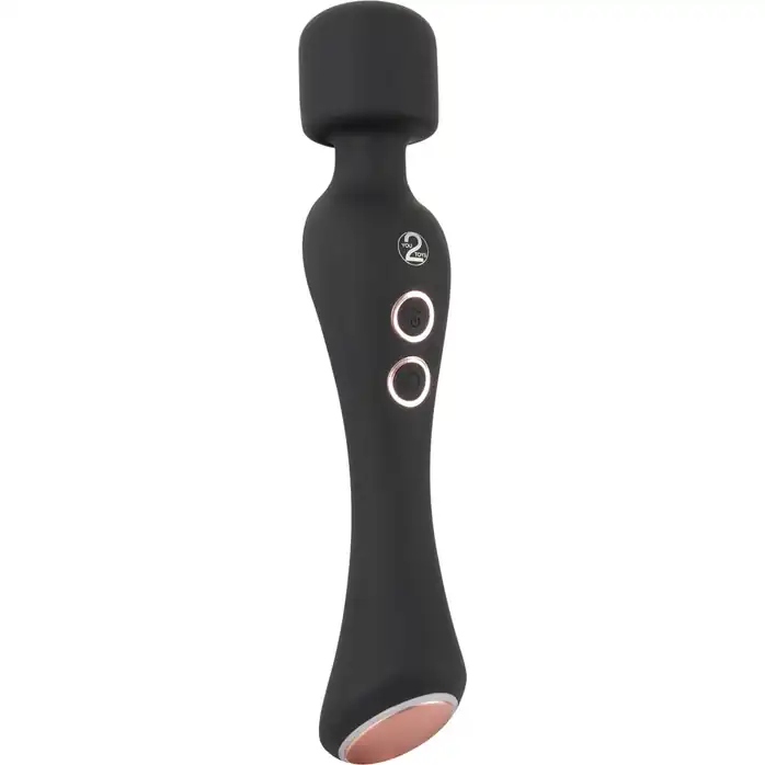 Черный вибромассажер с подогревом Cupa Warming Wand - 22,6 см - You2Toys. Фотография 4.