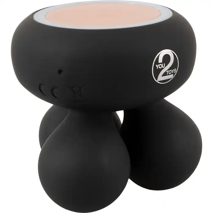 Черный мини-массажер с подогревом Cupa Warming - You2Toys. Фотография 4.