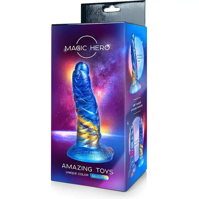Фантазийный фаллоимитатор на присоске - 21 см - MAGIC HERO. Фотография 5.