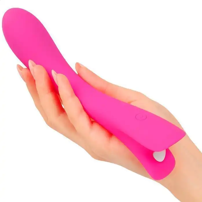 Розовый вибратор для G-стимуляции с 9 режимами вибрации - 19,9 см - COSMO ORGASM. Фотография 3.