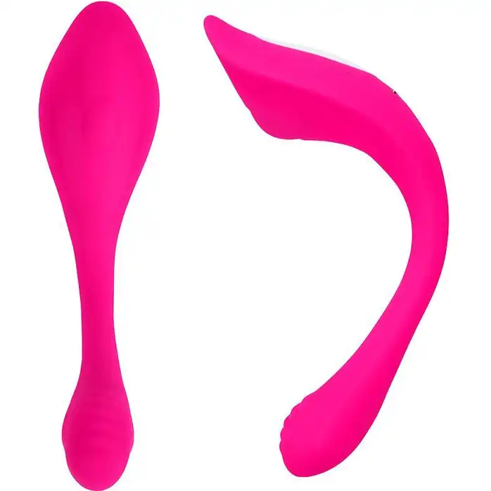 Розовый гибкий вибратор для двойной стимуляции - COSMO ORGASM. Фотография 4.