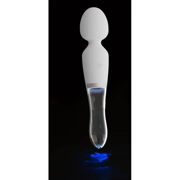Двусторонний вибратор Wand LED - 21,5 см - You2Toys. Фотография 7.