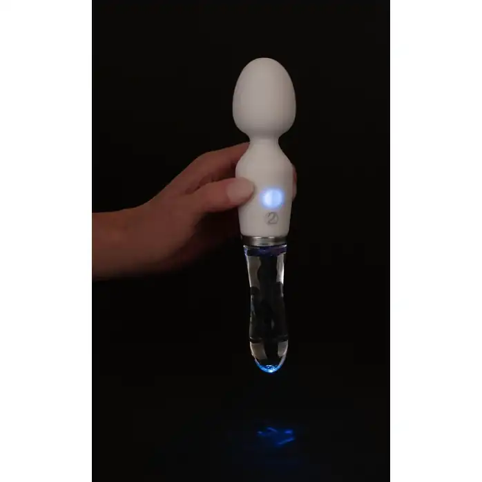 Двусторонний вибратор Wand LED - 21,5 см - You2Toys. Фотография 8.