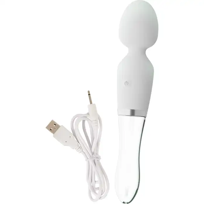 Двусторонний вибратор Wand LED - 21,5 см - You2Toys. Фотография 10.
