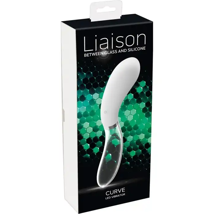 Двусторонний вибратор Curve LED - 20,5 см - You2Toys. Фотография 2.