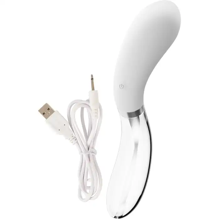 Двусторонний вибратор Curve LED - 20,5 см - You2Toys. Фотография 10.