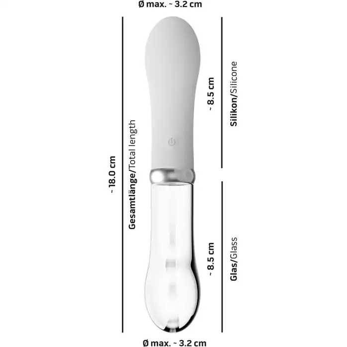 Двусторонний вибратор G-Spot LED - 18 см - You2Toys. Фотография 4.
