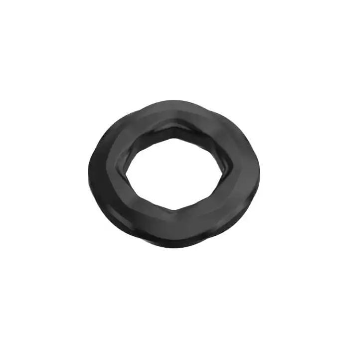Черные эрекционное кольцо №06 Cock Ring - BLKDESIRE. Фотография 6.