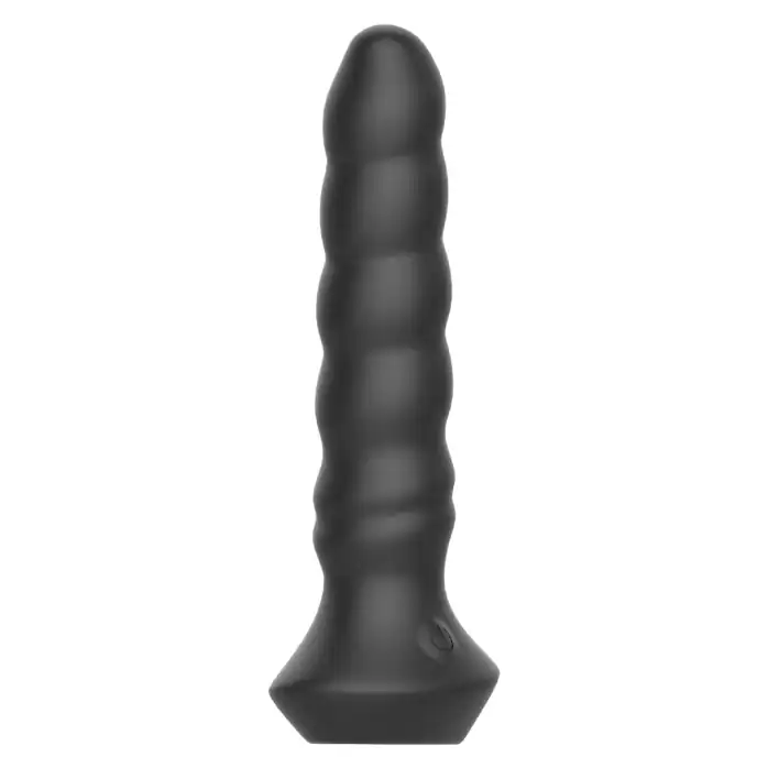 Черный перезаряжаемый мультискоростной вибратор №02 Undulating vibrator - 19 см - BLKDESIRE