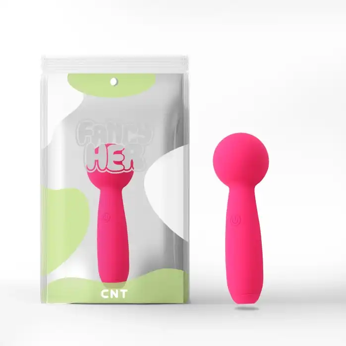 Розовый перезаряжаемый вибратор-wand Pleasure Wand