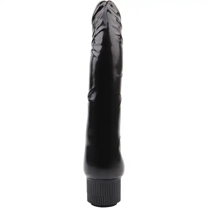 Черный вибратор-реалистик Vibe Cock - 22,5 см - Rubicon. Фотография 4.