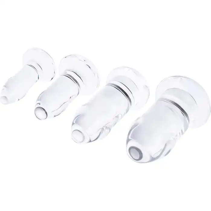 Набор из 4 тренировочных стеклянных расширителей Anal Dilators Set. Фотография 4.