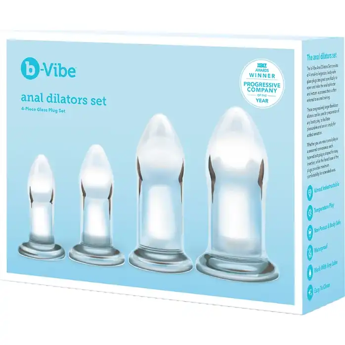 Набор из 4 тренировочных стеклянных расширителей Anal Dilators Set. Фотография 10.