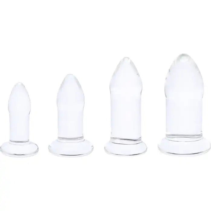 Набор из 4 тренировочных стеклянных расширителей Anal Dilators Set
