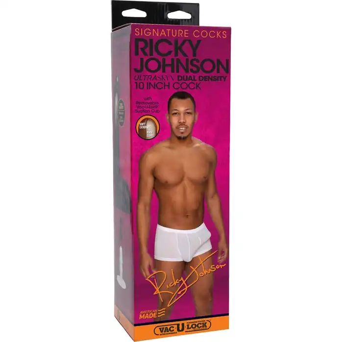 Коричневый фаллоимитатор Ricky Johnson со съемной присоской - 26 см - Signature Cocks. Фотография 3.