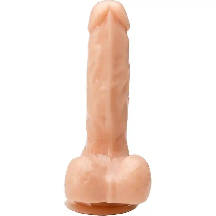 Телесный реалистичный фаллоимитатор - 18 см - Devi toy. Фотография 2.