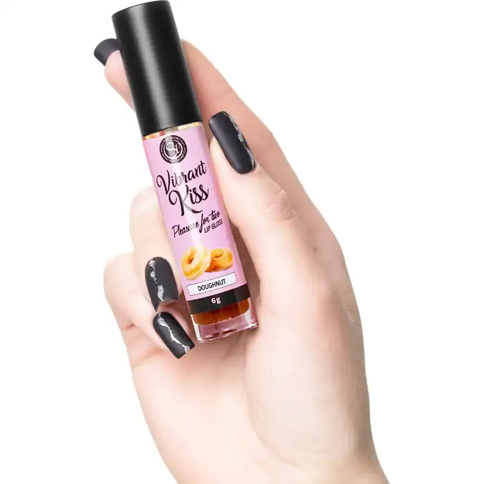 Бальзам для губ Lip Gloss Vibrant Kiss со вкусом пончиков - 6 гр. Фотография 4.
