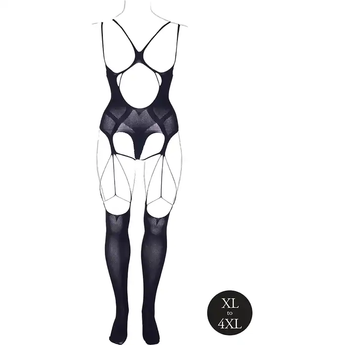 Эффектный боди-комбинезон Elara VII Bodystocking with Open Cups - Le Desir. Фотография 7.