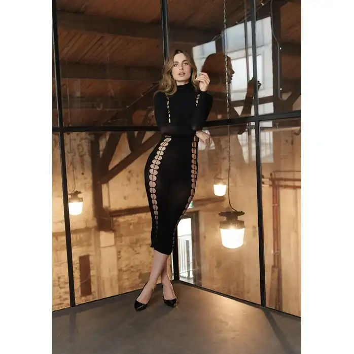 Эффектное длинное платье Carme XI Dress with Turtleneck - Le Desir