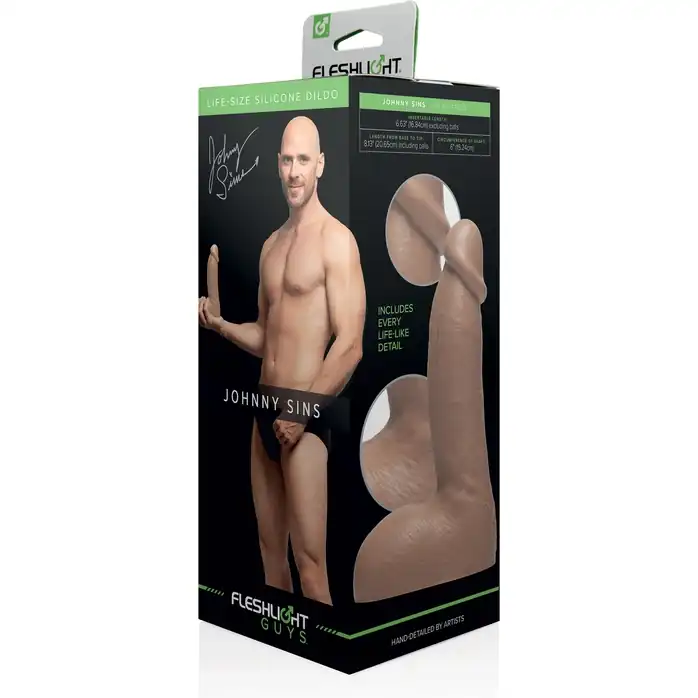 Реалистичный фаллоимитатор Fleshjack Boys - Johnny Sins. Фотография 9.